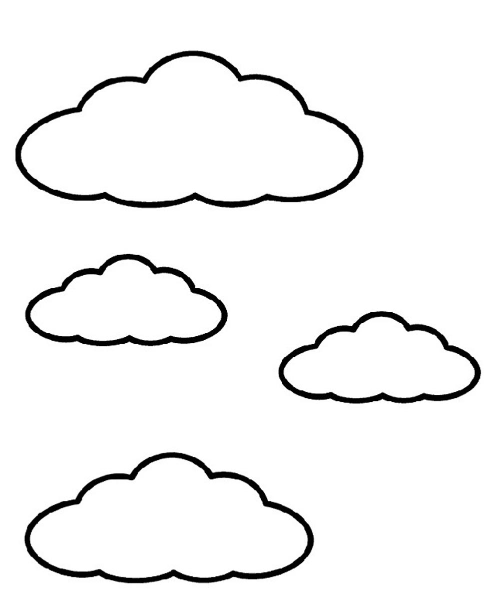 Dibujo para colorear: Nube (Naturaleza) #157324 - Dibujos para Colorear e Imprimir Gratis