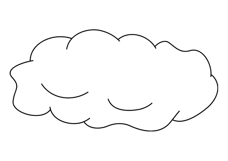 Dibujo para colorear: Nube (Naturaleza) #157341 - Dibujos para Colorear e Imprimir Gratis