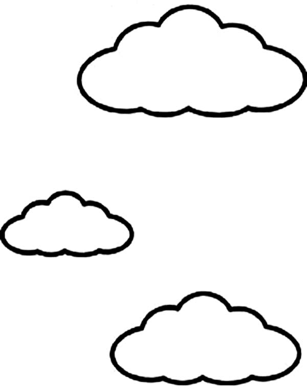 Dibujo para colorear: Nube (Naturaleza) #157462 - Dibujos para Colorear e Imprimir Gratis