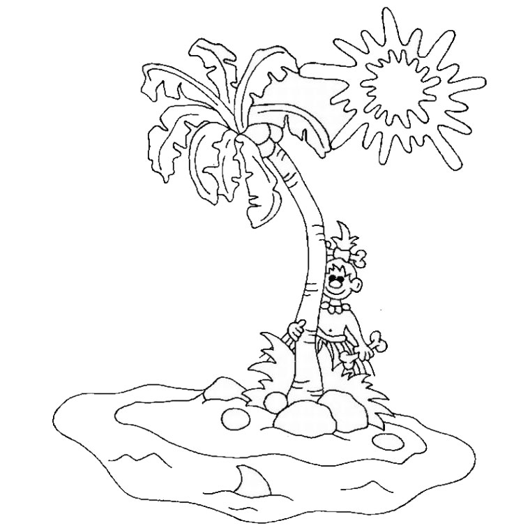 Dibujo para colorear: Palma (Naturaleza) #161144 - Dibujos para Colorear e Imprimir Gratis