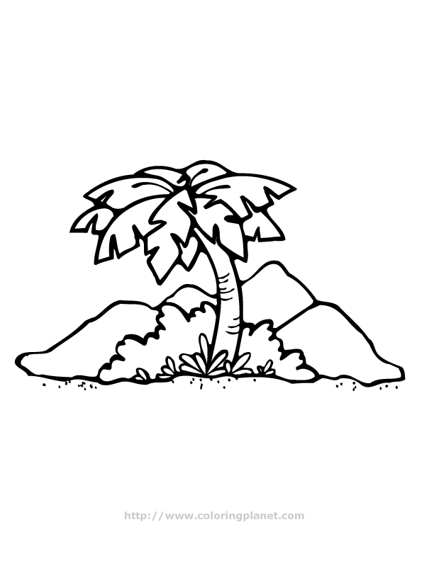 Dibujo para colorear: Palma (Naturaleza) #161169 - Dibujos para Colorear e Imprimir Gratis