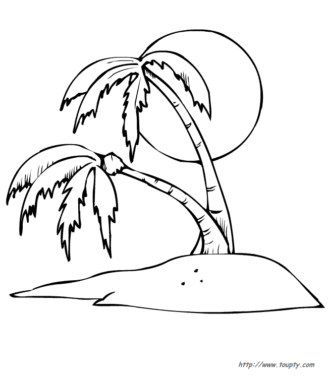 Dibujo para colorear: Palma (Naturaleza) #161182 - Dibujos para Colorear e Imprimir Gratis