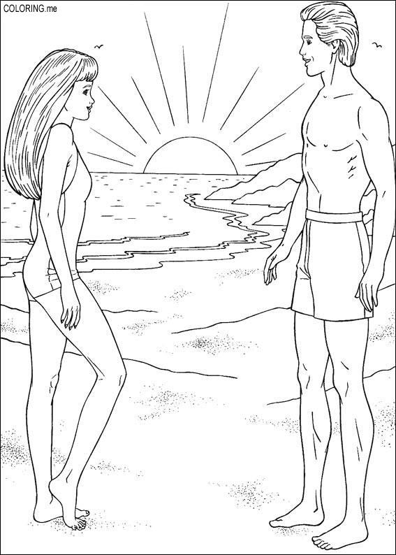 Dibujo para colorear: Playa (Naturaleza) #159250 - Dibujos para Colorear e Imprimir Gratis