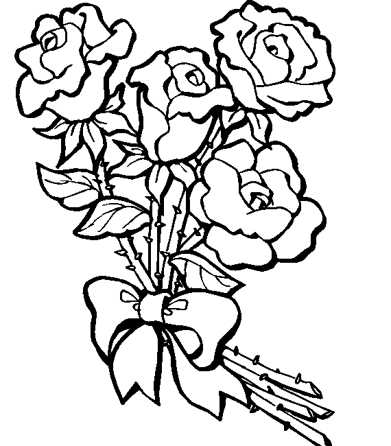 Dibujo para colorear: Ramo de flores (Naturaleza) #160780 - Dibujos para Colorear e Imprimir Gratis