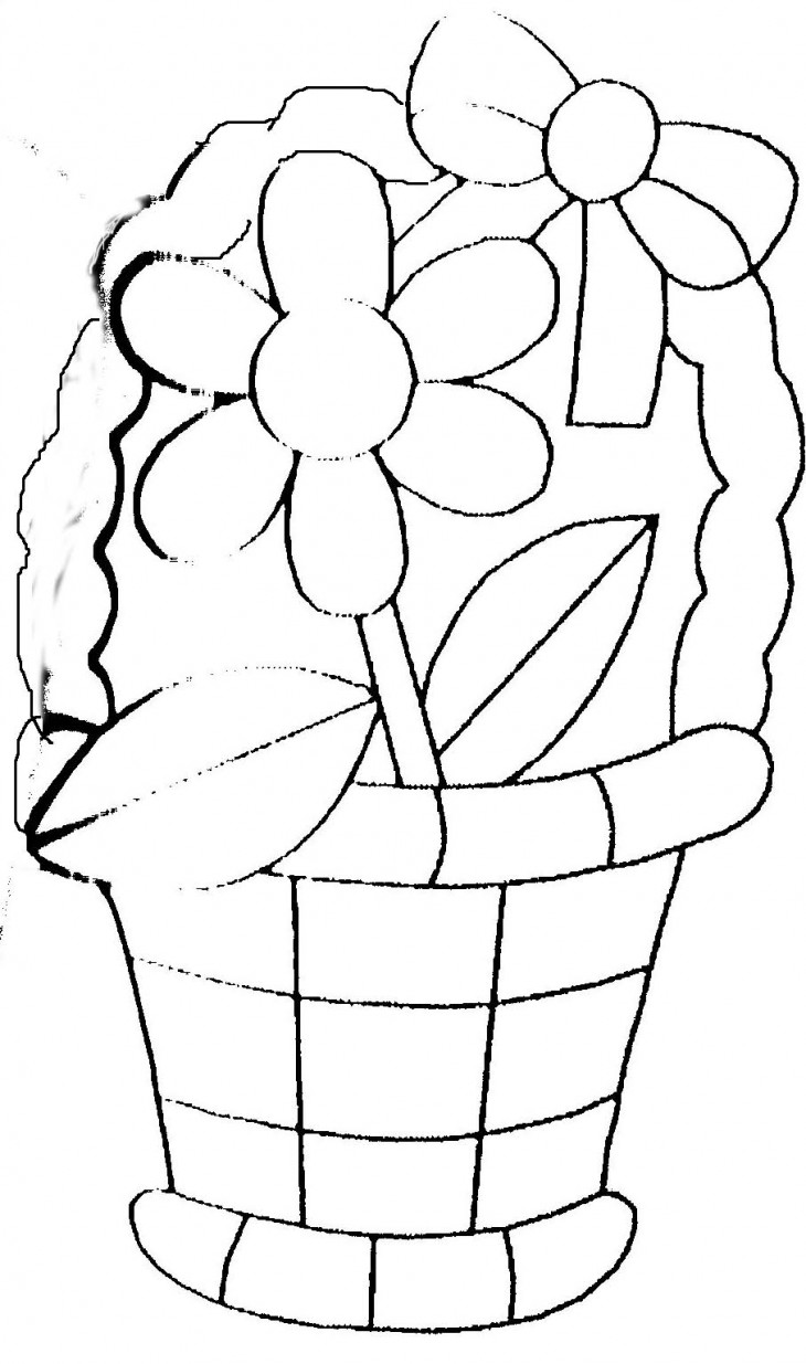 Dibujo para colorear: Ramo de flores (Naturaleza) #160803 - Dibujos para Colorear e Imprimir Gratis