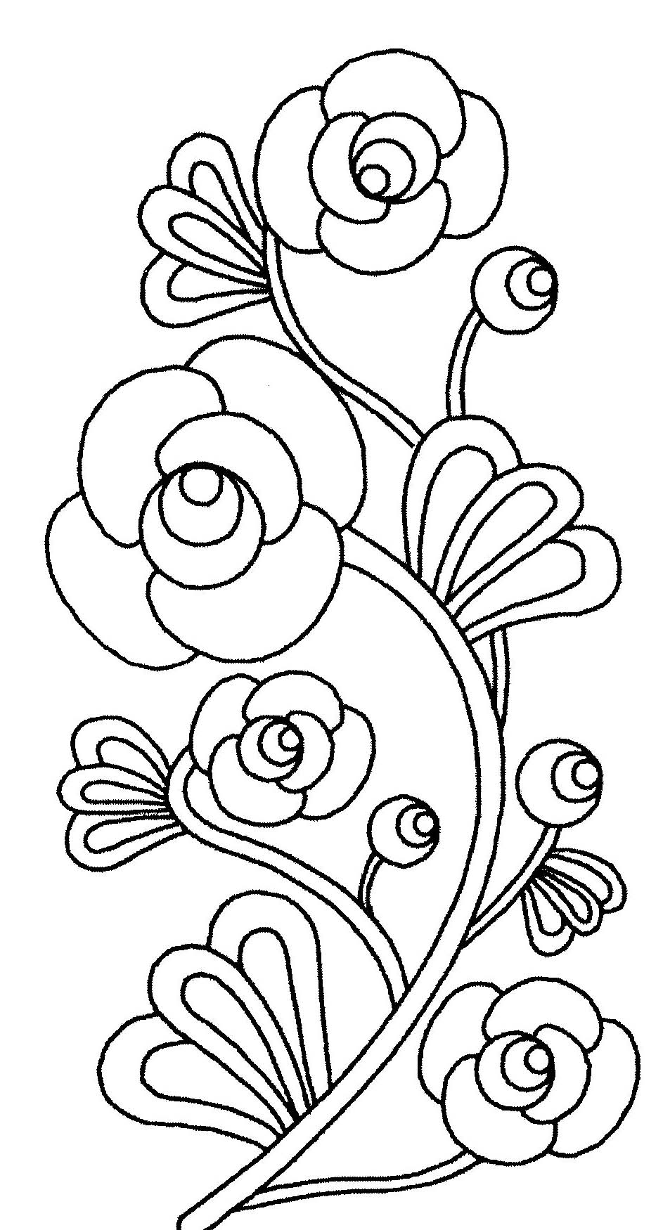 Dibujo para colorear: Ramo de flores (Naturaleza) #160847 - Dibujos para Colorear e Imprimir Gratis
