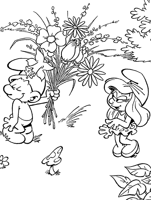 Dibujo para colorear: Ramo de flores (Naturaleza) #160890 - Dibujos para Colorear e Imprimir Gratis