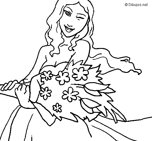 Dibujo para colorear: Ramo de flores (Naturaleza) #160893 - Dibujos para Colorear e Imprimir Gratis