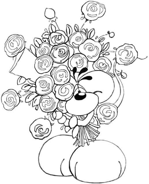Dibujo para colorear: Ramo de flores (Naturaleza) #160899 - Dibujos para Colorear e Imprimir Gratis