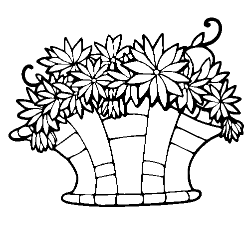 Dibujo para colorear: Ramo de flores (Naturaleza) #161038 - Dibujos para Colorear e Imprimir Gratis