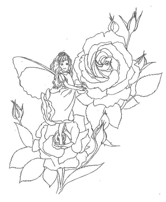 Dibujo para colorear: Rosas (Naturaleza) #162064 - Dibujos para Colorear e Imprimir Gratis