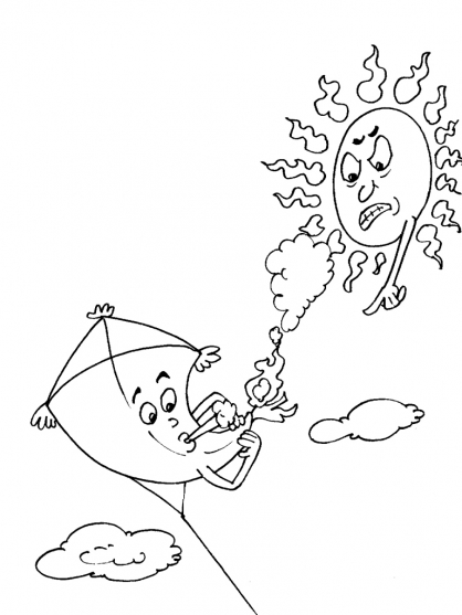 Dibujo para colorear: Sol (Naturaleza) #158013 - Dibujos para Colorear e Imprimir Gratis