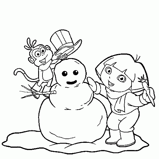 Dibujo para colorear: Temporada de Invierno (Naturaleza) #164474 - Dibujos para Colorear e Imprimir Gratis