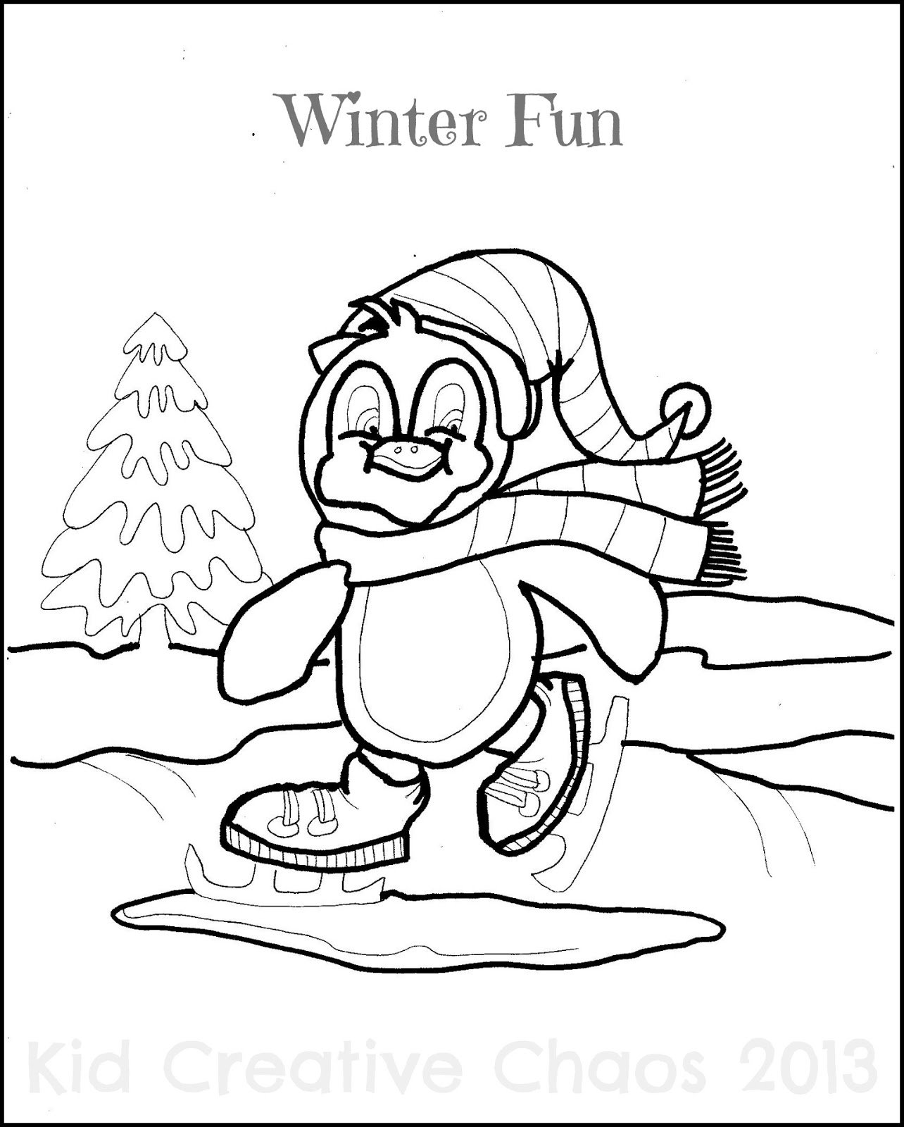 Dibujo para colorear: Temporada de Invierno (Naturaleza) #164487 - Dibujos para Colorear e Imprimir Gratis