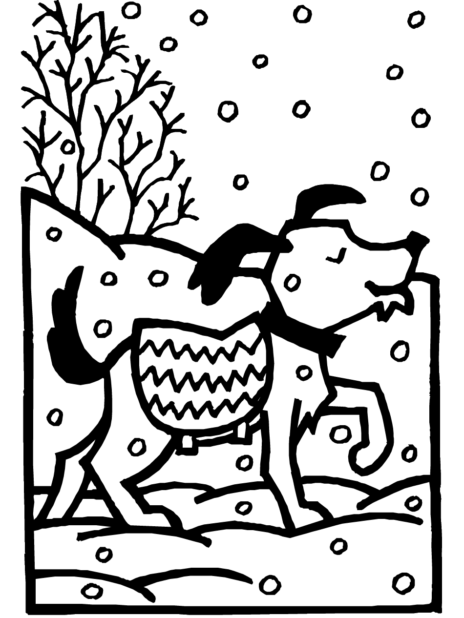 Dibujo para colorear: Temporada de Invierno (Naturaleza) #164536 - Dibujos para Colorear e Imprimir Gratis