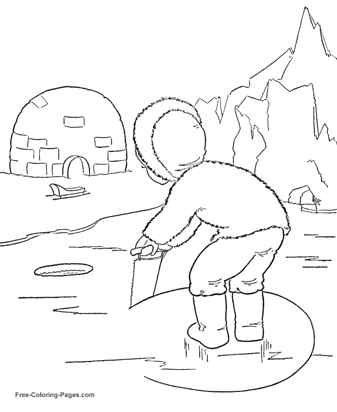 Dibujo para colorear: Temporada de Invierno (Naturaleza) #164570 - Dibujos para Colorear e Imprimir Gratis