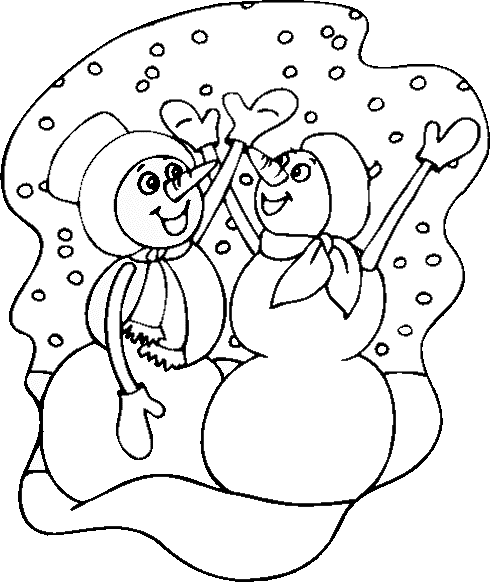 Dibujo para colorear: Temporada de Invierno (Naturaleza) #164571 - Dibujos para Colorear e Imprimir Gratis