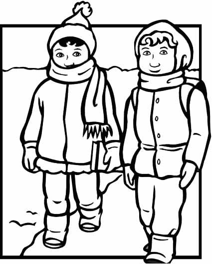 Dibujo para colorear: Temporada de Invierno (Naturaleza) #164572 - Dibujos para Colorear e Imprimir Gratis