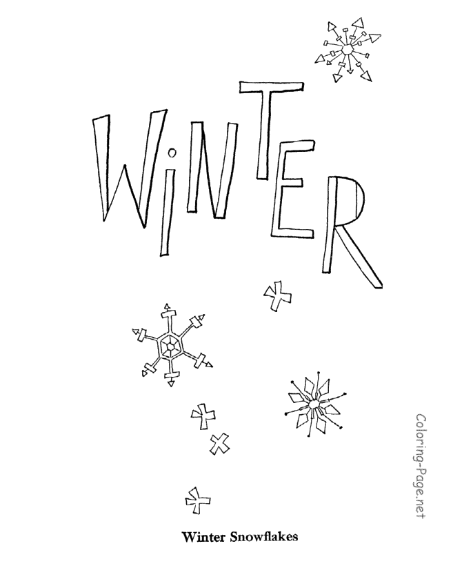 Dibujo para colorear: Temporada de Invierno (Naturaleza) #164580 - Dibujos para Colorear e Imprimir Gratis