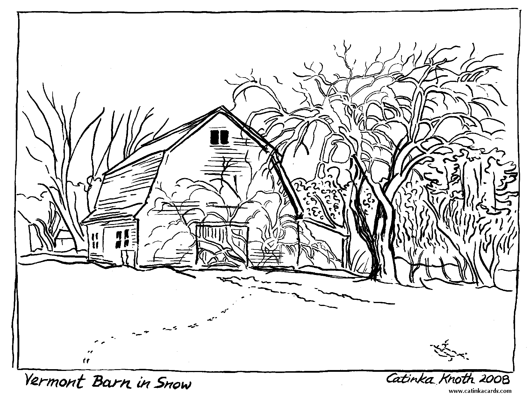 Dibujo para colorear: Temporada de Invierno (Naturaleza) #164585 - Dibujos para Colorear e Imprimir Gratis