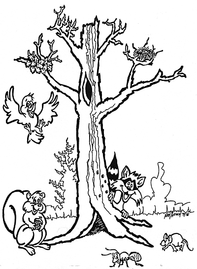 Dibujo para colorear: Temporada de Otoño (Naturaleza) #164127 - Dibujos para Colorear e Imprimir Gratis