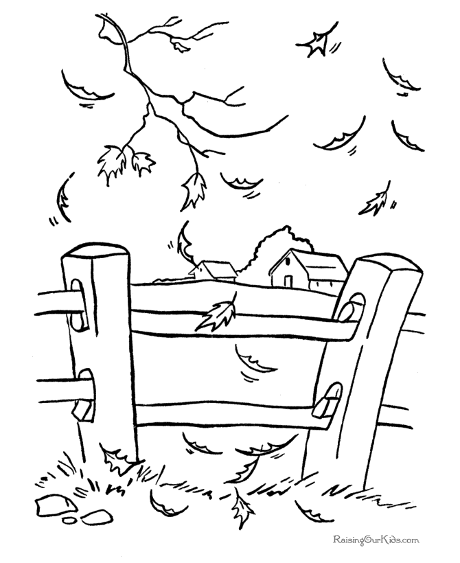 Dibujo para colorear: Temporada de Otoño (Naturaleza) #164146 - Dibujos para Colorear e Imprimir Gratis