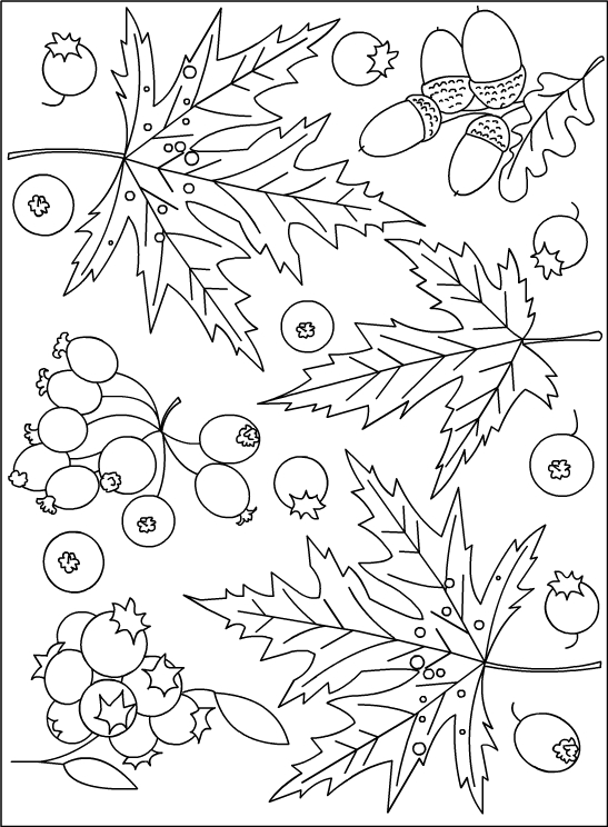 Dibujo para colorear: Temporada de Otoño (Naturaleza) #164165 - Dibujos para Colorear e Imprimir Gratis