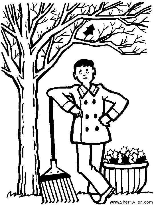 Dibujo para colorear: Temporada de Otoño (Naturaleza) #164205 - Dibujos para Colorear e Imprimir Gratis