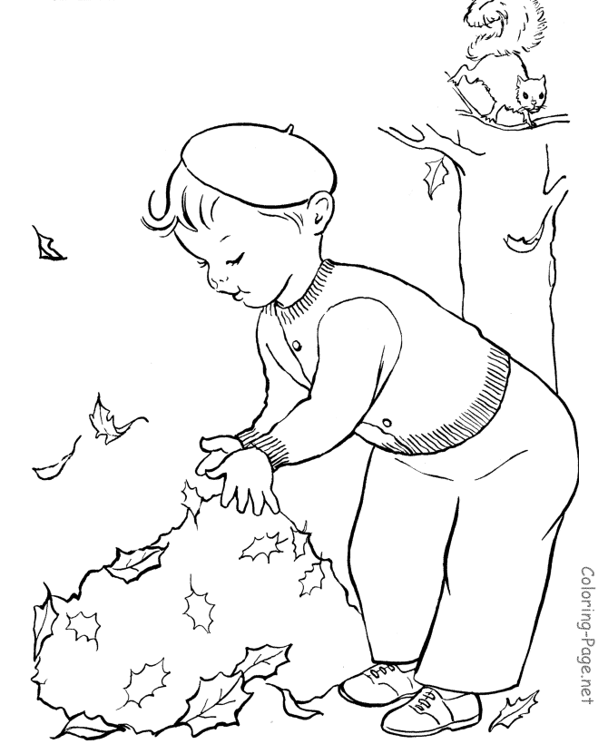 Dibujo para colorear: Temporada de Otoño (Naturaleza) #164216 - Dibujos para Colorear e Imprimir Gratis