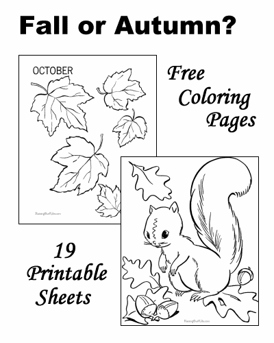 Dibujo para colorear: Temporada de Otoño (Naturaleza) #164313 - Dibujos para Colorear e Imprimir Gratis