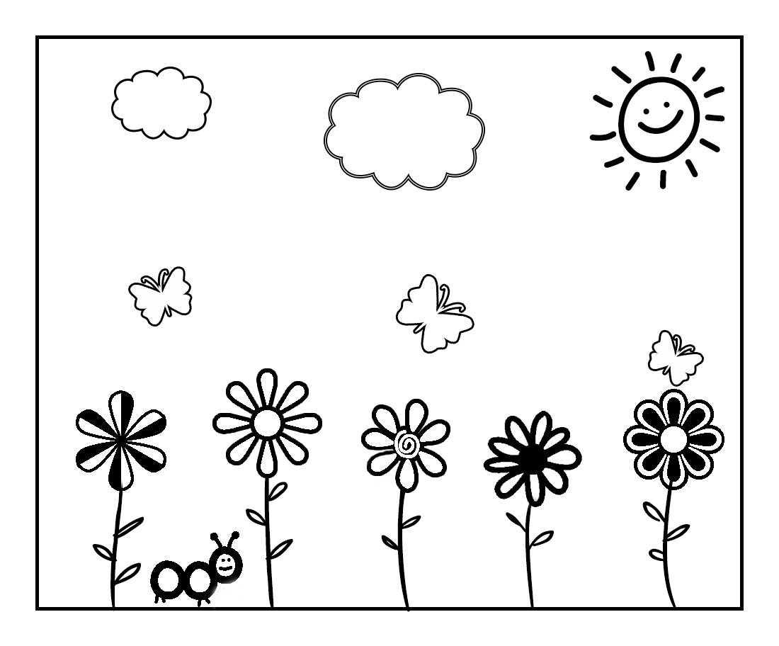 Dibujo para colorear: Temporada de Primavera (Naturaleza) #164744 - Dibujos para Colorear e Imprimir Gratis