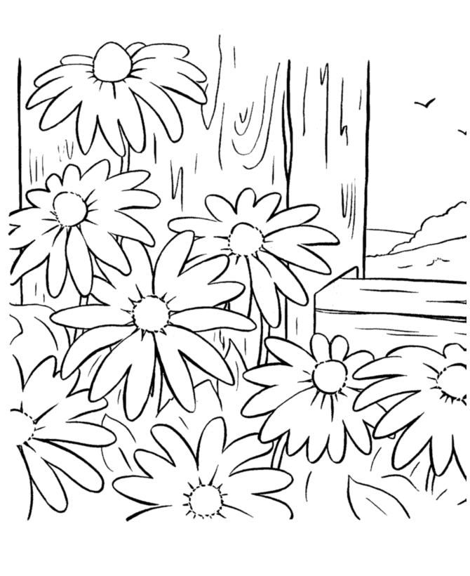 Dibujo para colorear: Temporada de Primavera (Naturaleza) #164843 - Dibujos para Colorear e Imprimir Gratis