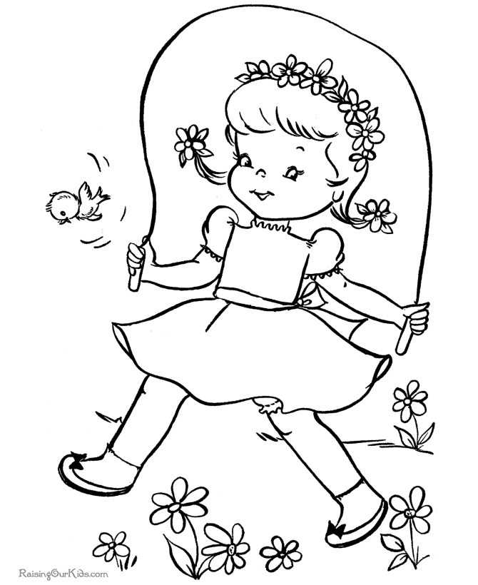 Dibujo para colorear: Temporada de Primavera (Naturaleza) #164845 - Dibujos para Colorear e Imprimir Gratis