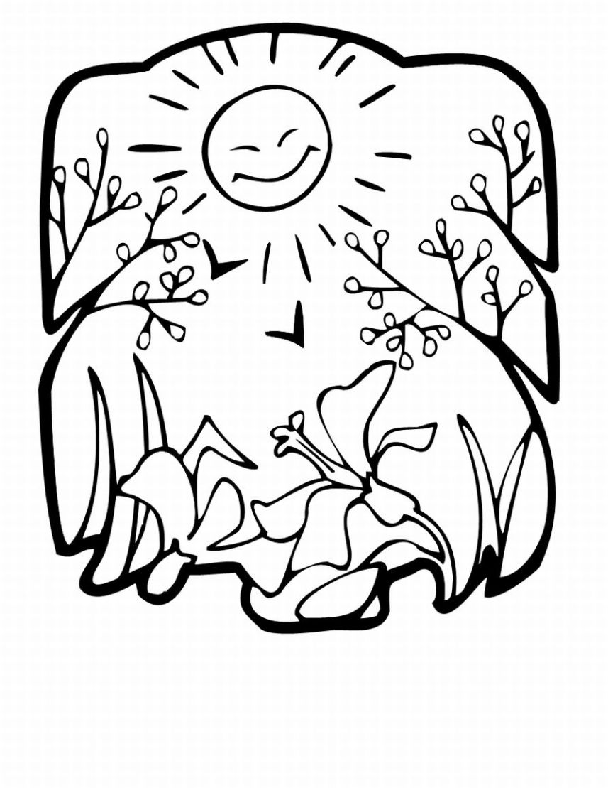 Dibujo para colorear: Temporada de Primavera (Naturaleza) #164849 - Dibujos para Colorear e Imprimir Gratis