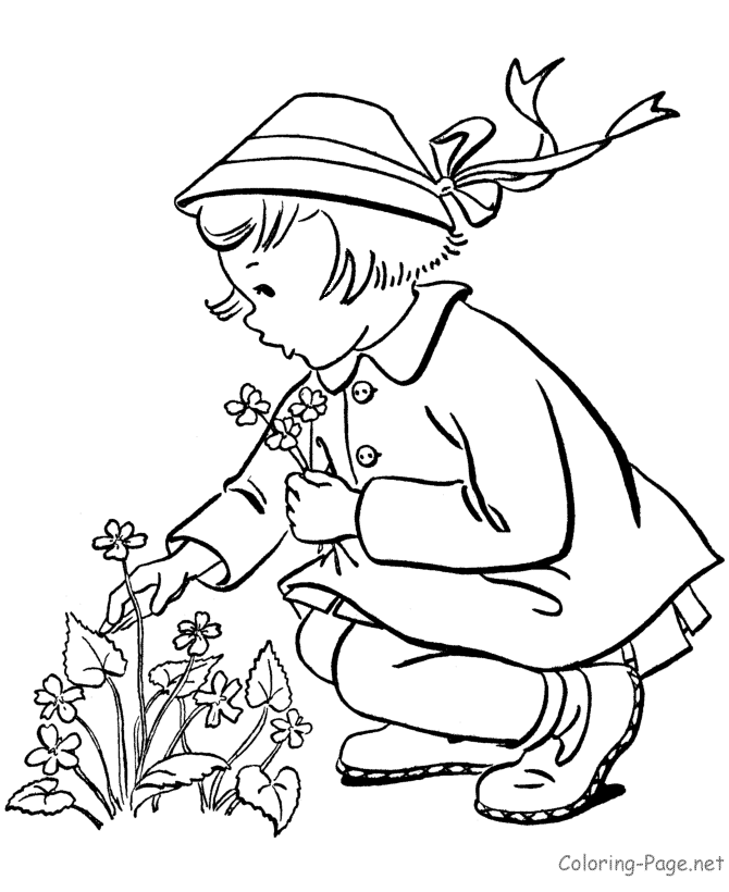 Dibujo para colorear: Temporada de Primavera (Naturaleza) #164851 - Dibujos para Colorear e Imprimir Gratis