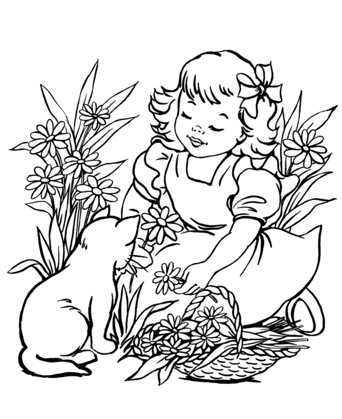 Dibujo para colorear: Temporada de Primavera (Naturaleza) #164858 - Dibujos para Colorear e Imprimir Gratis