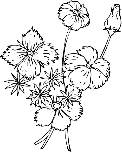 Dibujo para colorear: Temporada de Primavera (Naturaleza) #164871 - Dibujos para Colorear e Imprimir Gratis