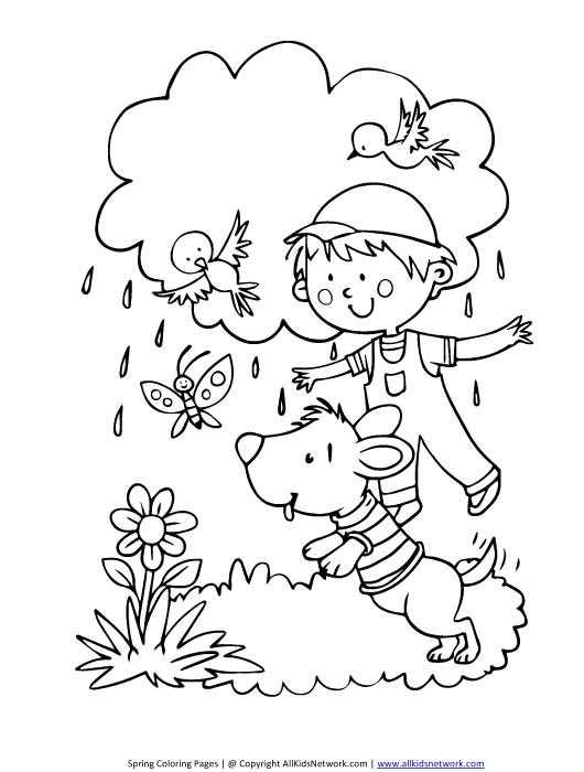 Dibujo para colorear: Temporada de Primavera (Naturaleza) #164878 - Dibujos para Colorear e Imprimir Gratis