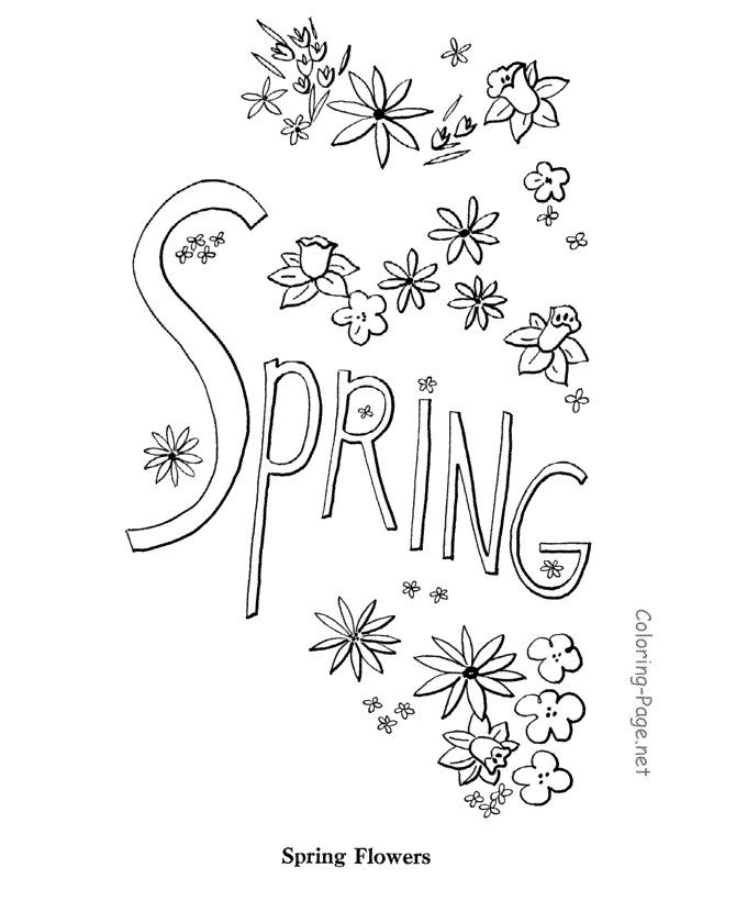 Dibujo para colorear: Temporada de Primavera (Naturaleza) #164886 - Dibujos para Colorear e Imprimir Gratis