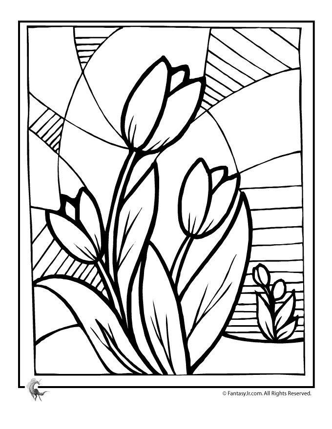 Dibujo para colorear: Temporada de Primavera (Naturaleza) #164952 - Dibujos para Colorear e Imprimir Gratis