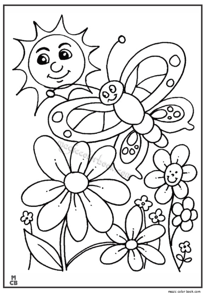Dibujo para colorear: Temporada de Primavera (Naturaleza) #164984 - Dibujos para Colorear e Imprimir Gratis