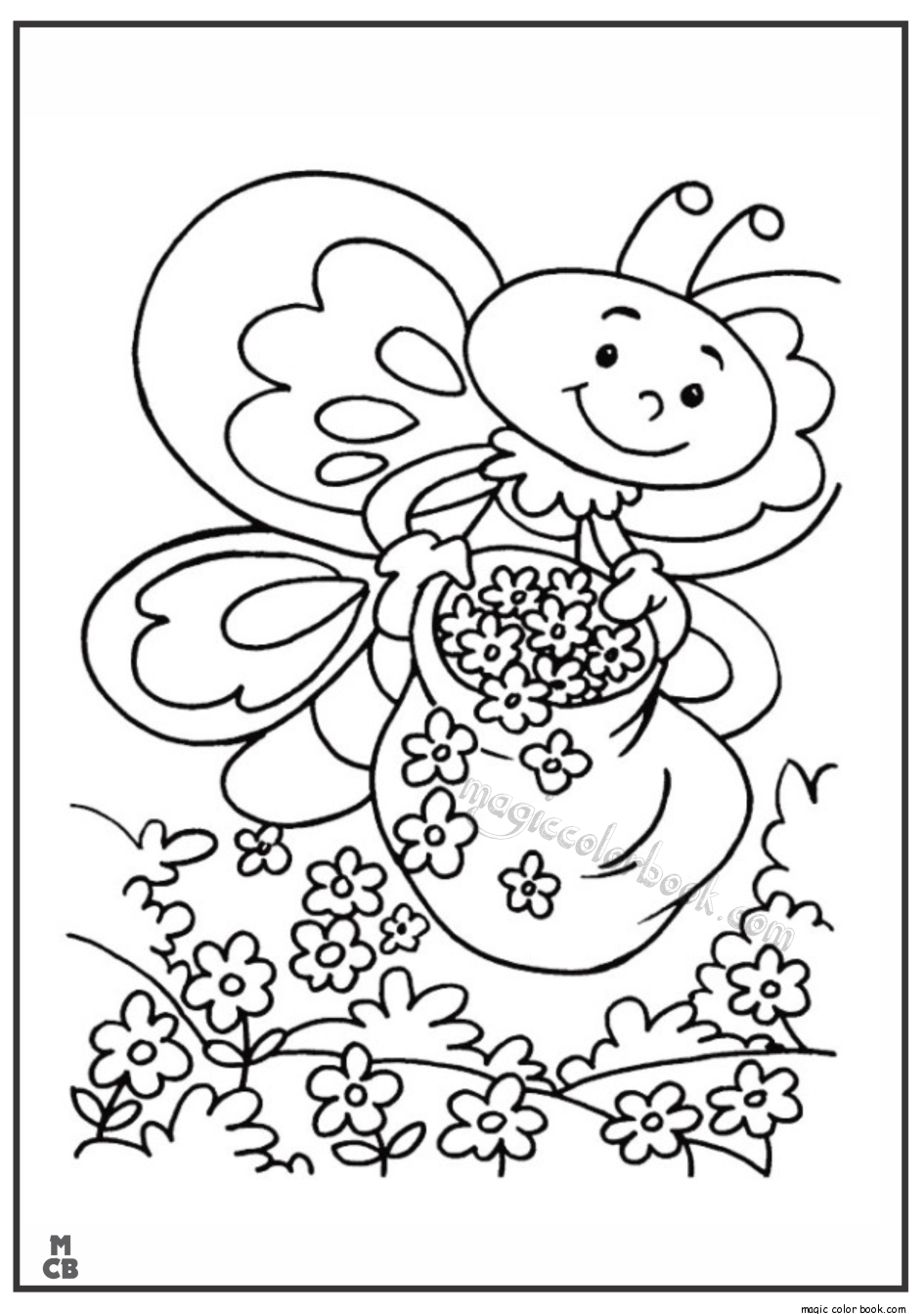 Dibujo para colorear: Temporada de Primavera (Naturaleza) #164993 - Dibujos para Colorear e Imprimir Gratis