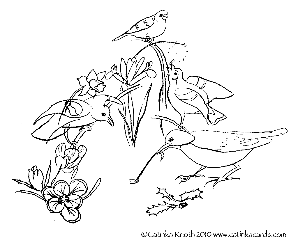 Dibujo para colorear: Temporada de Primavera (Naturaleza) #165010 - Dibujos para Colorear e Imprimir Gratis