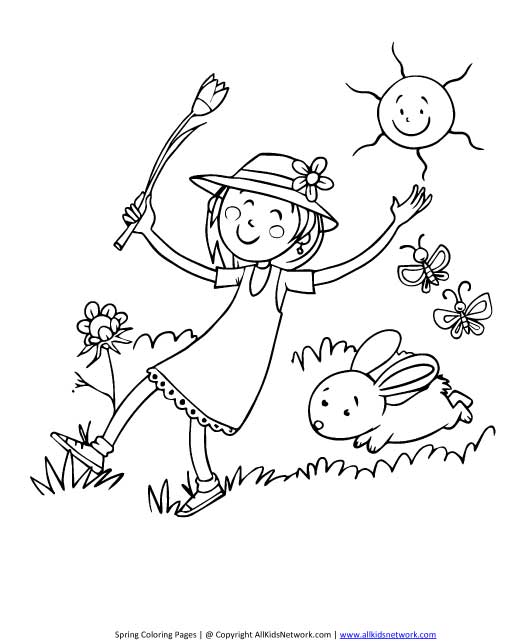 Dibujo para colorear: Temporada de Primavera (Naturaleza) #165072 - Dibujos para Colorear e Imprimir Gratis