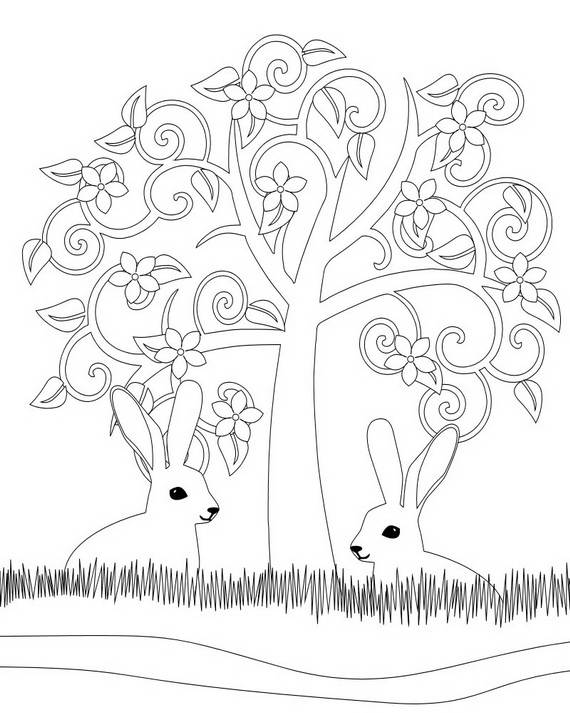 Dibujo para colorear: Temporada de Primavera (Naturaleza) #165083 - Dibujos para Colorear e Imprimir Gratis