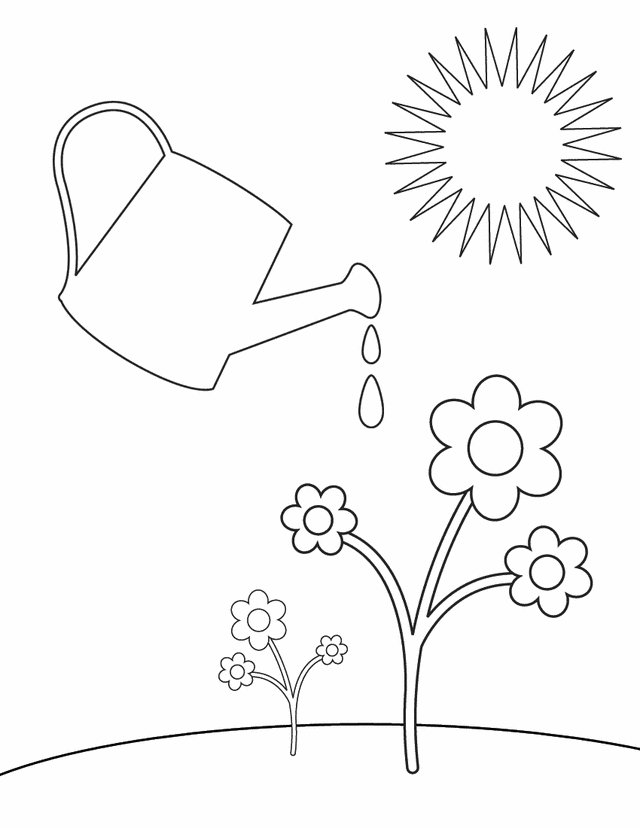 Dibujo para colorear: Temporada de Primavera (Naturaleza) #165092 - Dibujos para Colorear e Imprimir Gratis