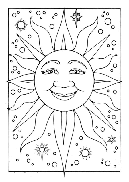 Dibujo para colorear: Temporada de Verano (Naturaleza) #165179 - Dibujos para Colorear e Imprimir Gratis