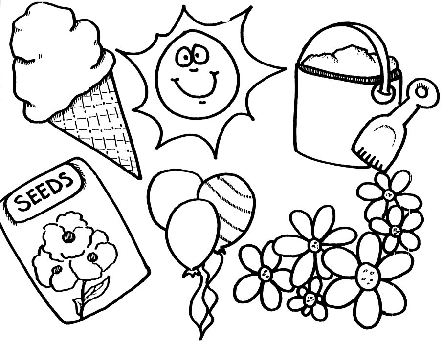 Dibujo para colorear: Temporada de Verano (Naturaleza) #165199 - Dibujos para Colorear e Imprimir Gratis