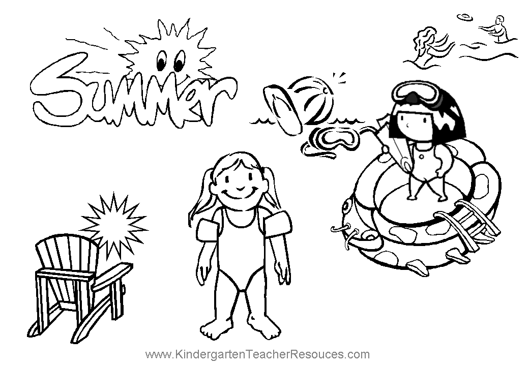 Dibujo para colorear: Temporada de Verano (Naturaleza) #165202 - Dibujos para Colorear e Imprimir Gratis