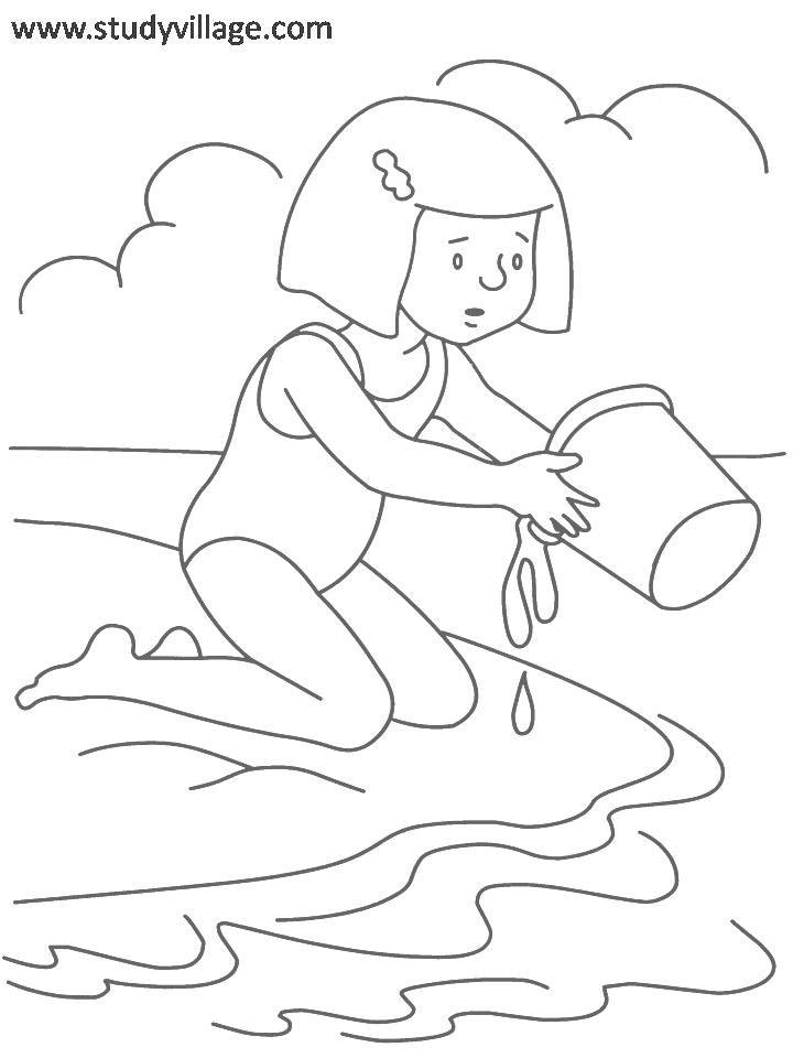 Dibujo para colorear: Temporada de Verano (Naturaleza) #165227 - Dibujos para Colorear e Imprimir Gratis